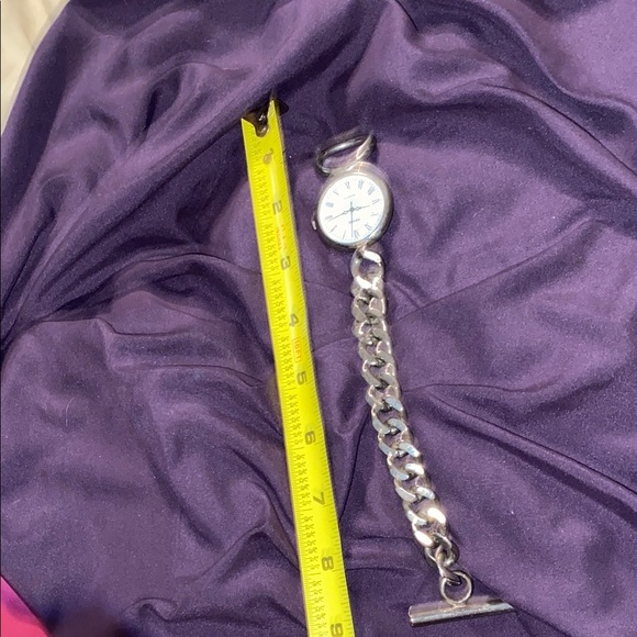 Silver Pocket Watch with Chain